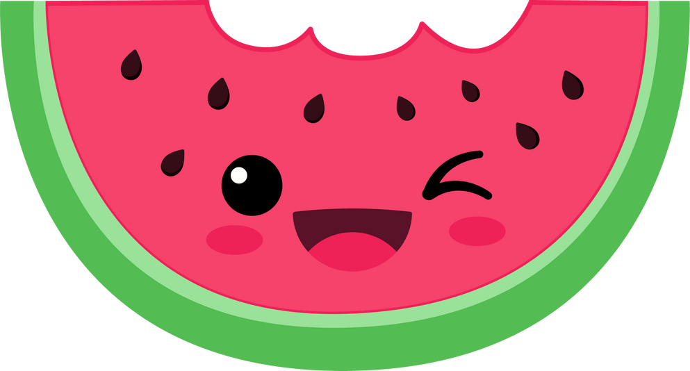 Kawaii Watermelon Fruit